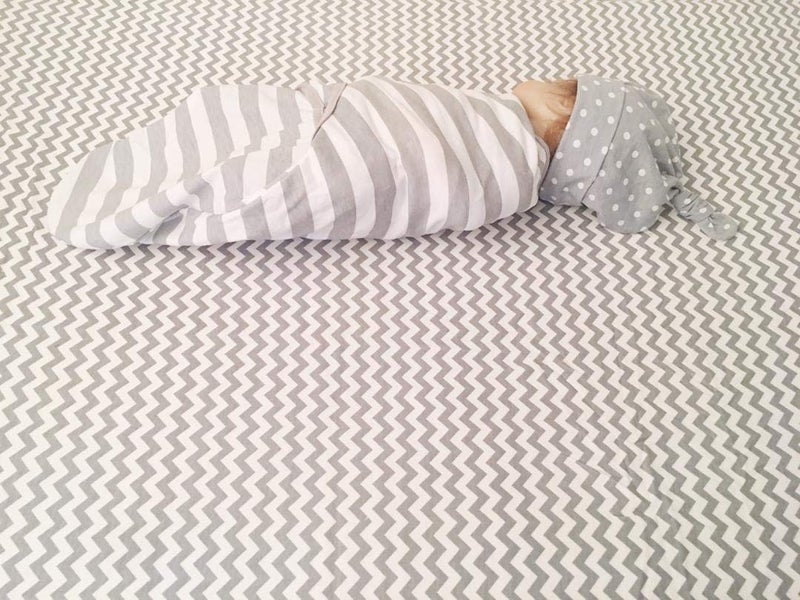 BaeBae Goods Swaddle Blanket, Adjustable Infant Baby Swaddling Wrap Set of 4, Baby Swaddling Wrap Blankets for Boys and Girls Made in Soft Cotton (Grey Arrows, 0-3 Months) - Image 2